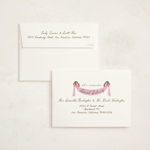 This is a sky baby shower invitations with standard by Ana de Sousa called house of love printing on signature in standard