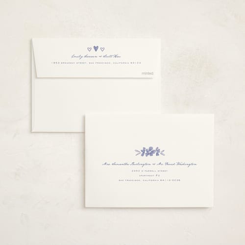 This is a bluebell baby shower invitations with standard by Leah Bisch called rattle pattern printing on signature in standard