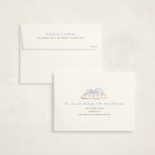 This is a bluecrumb baby shower invitations with standard by Pixel and Hank called bun in the oven printing on signature in standard