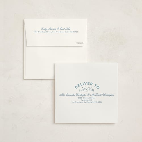 This is a frost baby shower invitations with standard by Creo Study called apres ski printing on signature in standard