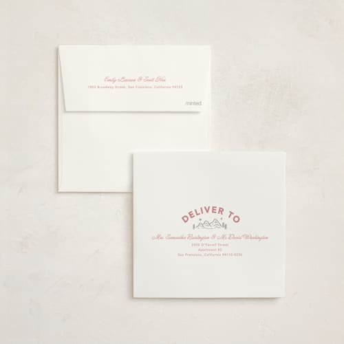 This is a petal baby shower invitations with standard by Creo Study called apres ski printing on signature in standard