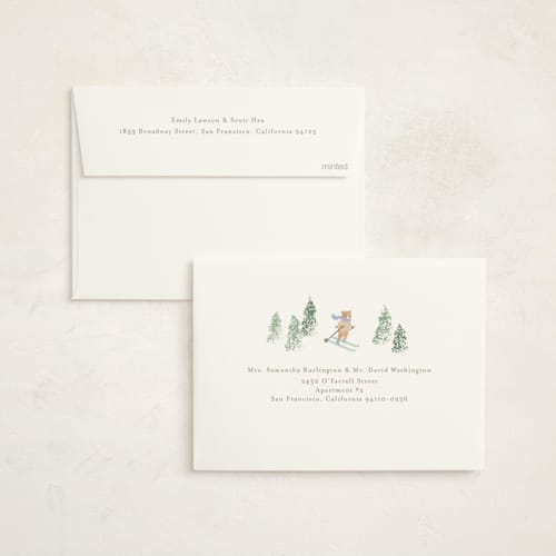 This is a frost baby shower invitations with standard by Jennifer Wick called apres bebe printing on signature in standard