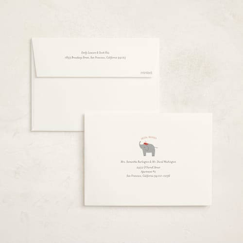 This is a berry baby shower invitations with standard by Angela Thompson called bonjour balloons printing on signature in standard