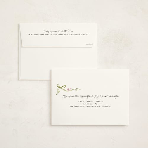 This is a peony baby shower invitations with standard by Pati Cascino called bowls and buds printing on signature in standard