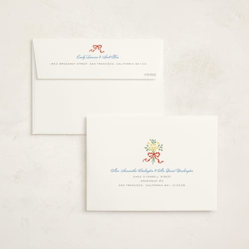 This is a rainbow baby shower invitations with standard by Erin L. Wilson called cross-stitched sampler printing on signature in standard