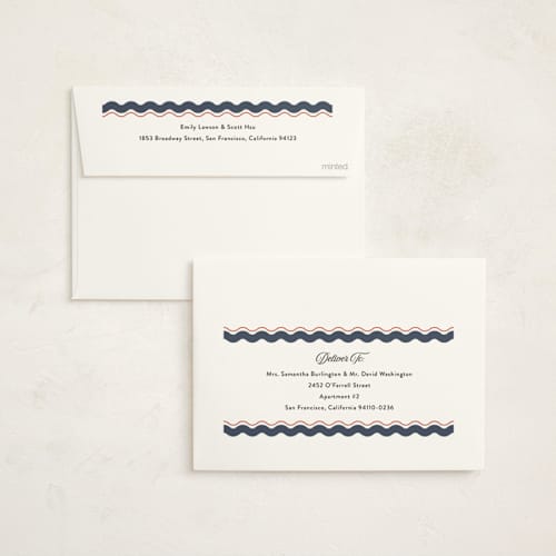 This is a lagoon baby shower invitations with standard by Nicoletta Savod called bijou printing on signature in standard