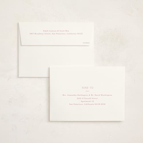 This is a blush baby shower invitations with standard by Baumbirdy called framed bow printing on signature in standard