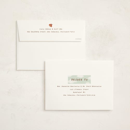 This is a mint baby shower invitations with standard by chocomocacino called tippaleipä printing on signature in standard