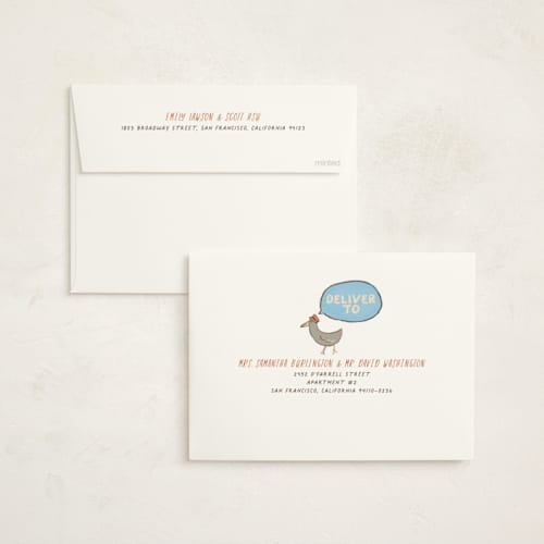 This is a buoy baby shower invitations with standard by Vera Lim called sail ahoy printing on signature in standard