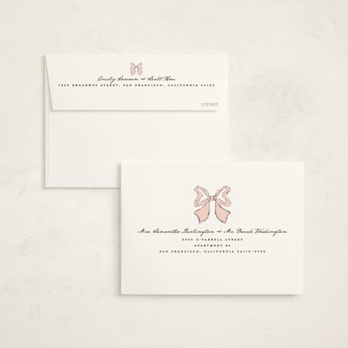 This is a rose baby shower invitations with standard by Gwen Bedat called antique rattle printing on signature in standard
