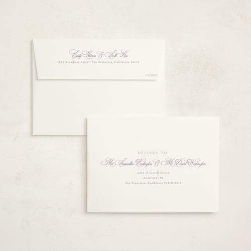 This is a lilac baby shower invitations with standard by Kelly Schmidt called resort printing on signature in standard
