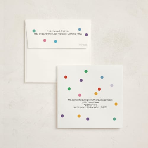 This is a cream baby shower invitations with standard by Harriet Richter called elephant parade printing on signature in standard