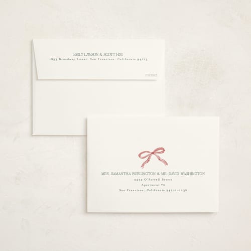 This is a eggnog baby shower invitations with standard by Chris Griffith called ribbon stripe holiday printing on signature in standard