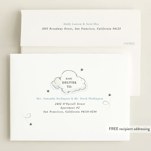 This is a sky baby shower invitations with standard by Becky Nimoy called disney's winnie the pooh in the wood printing on signature in standard