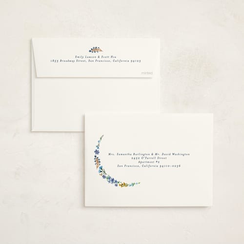 This is a moon flower baby shower invitations with standard by Alethea and Ruth called floral moon printing on signature in standard