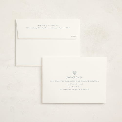 This is a blueberry baby shower invitations with standard by frau brandt called soft quilt printing on signature in standard