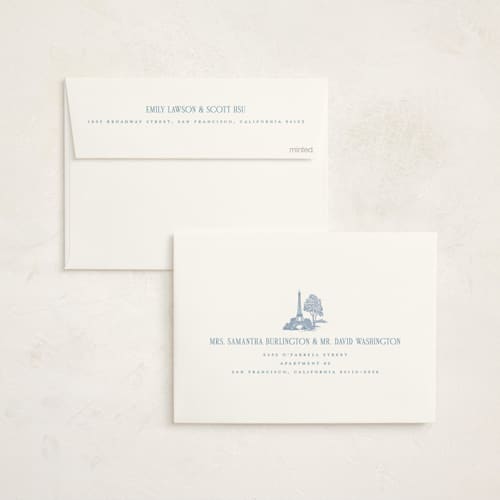 This is a provincial baby shower invitations with standard by Jenna Holcomb called bonjour toile printing on signature in standard