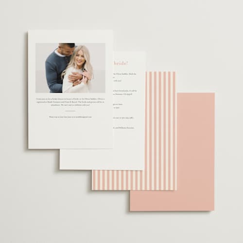 This is a agrume bridal shower invitations with standard by Jamie Alexander called pamplemousse printing on signature in standard