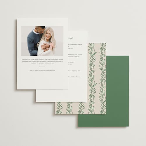 This is a meadow bridal shower invitations with standard by Petra Kern called doodled printing on signature in standard