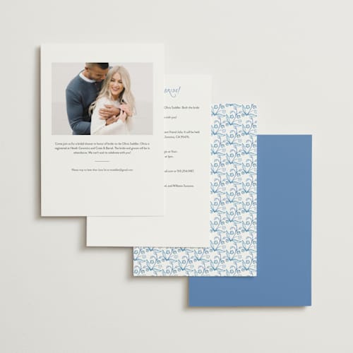 This is a frost bridal shower invitations with standard by Itsy Belle Studio called clara printing on signature in standard