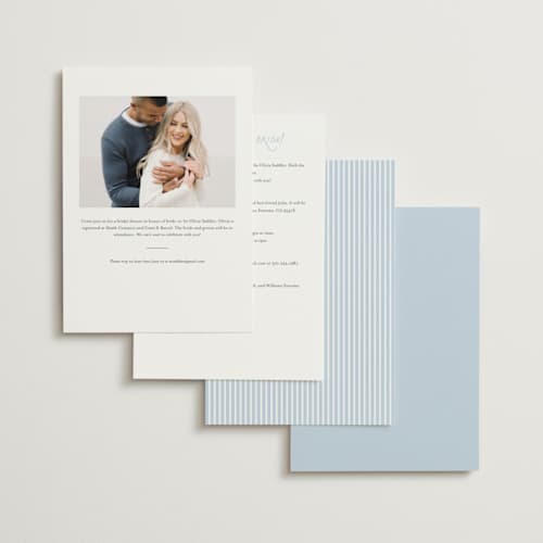 This is a blueberry bridal shower invitations with standard by Jenna Holcomb called freshly off the market printing on signature in standard