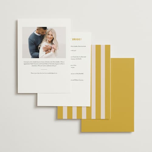 This is a capri bridal shower invitations with standard by Julia Starr called buon appetito! printing on signature in standard