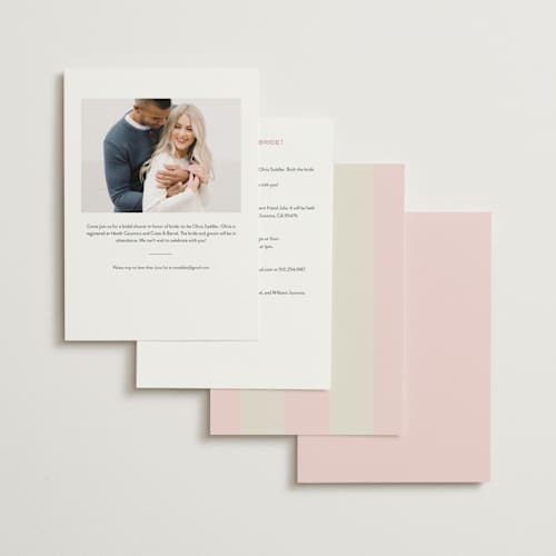 This is a ballet fragola bridal shower invitations with standard by Megan Davis called campania printing on signature in standard