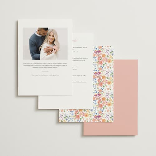 This is a summer bridal shower invitations with standard by Itsy Belle Studio called amelie printing on signature in standard