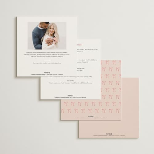 This is a carnation bridal shower invitations with standard by Itsy Belle Studio called love is blooming printing on signature in standard
