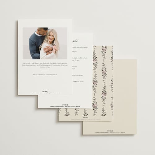 This is a champagne bridal shower invitations with standard by Ana de Sousa called gathering joy printing on signature in standard