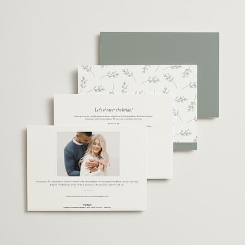 This is a garden bridal shower invitations with standard by Kelly Schmidt called botanical printing on signature in standard