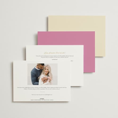 This is a verona bridal shower invitations with standard by Stephanie Heinrich Godbout called cin cin printing on signature in standard