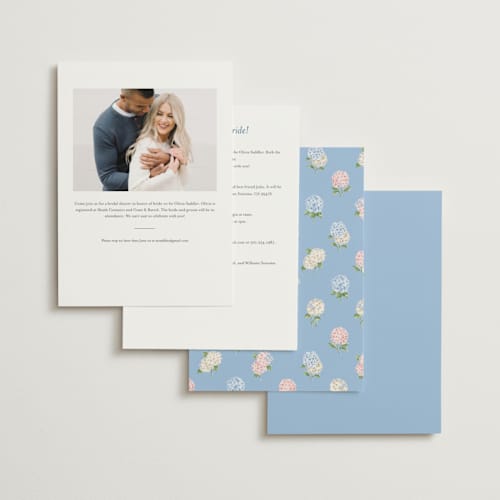 This is a cloud bridal shower invitations with standard by Sarah Knight called martha printing on signature in standard