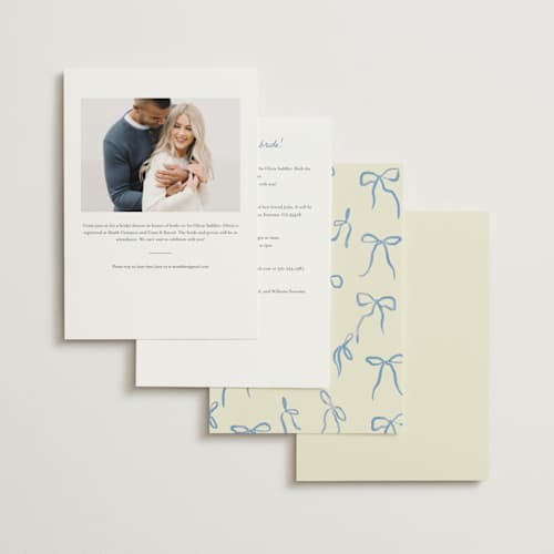 This is a daydream bridal shower invitations with standard by Vera Lim called bridalcake printing on signature in standard