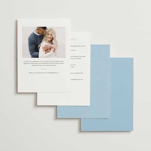 This is a capri bridal shower invitations with standard by Olivia Raufman called the spritz printing on signature in standard