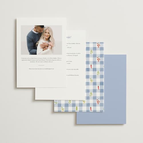 This is a hydrangea bridal shower invitations with standard by Sarah Knight called market printing on signature in standard