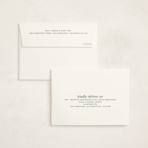 This is a fern baby thank you cards with standard by Kelly Watkins called classic color printing on signature in standard