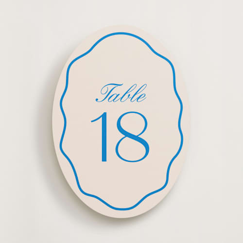 This is a lake table numbers by Megan Davis called croquet lake (set of 20) in standard