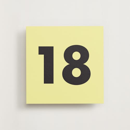 This is a butter table numbers by Ellen Schlegelmilch called sienna butter (set of 20) in standard