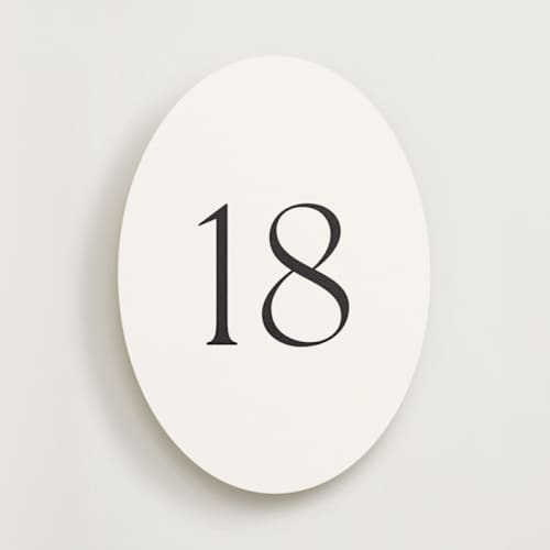 This is a tuxedo table numbers by Megan Davis called perriand tuxedo (set of 20) in standard