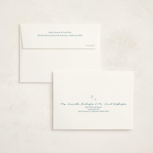 This is a deep pond baby thank you cards with standard by Zove Ahhh called doodle frame printing on strathmore in standard
