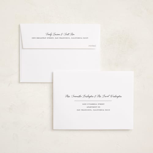 This is a blush birth announcements with standard by Lauren Chism called love-ly printing on recycled smooth signature in standard