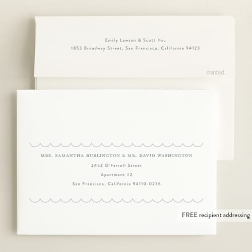 This is a sky birth announcements with standard by Nicoletta Savod called charmed printing on recycled smooth signature in standard