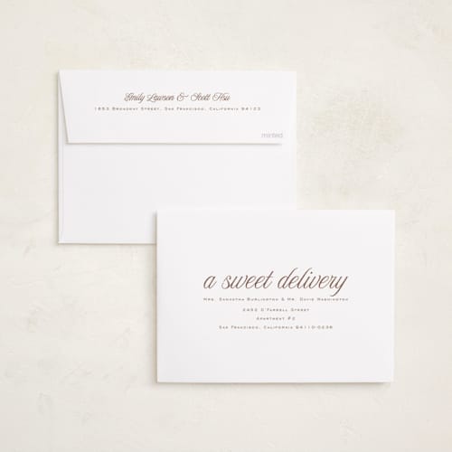 This is a marshmallow birth announcements with standard by chocomocacino called cupcake printing on recycled smooth signature in standard