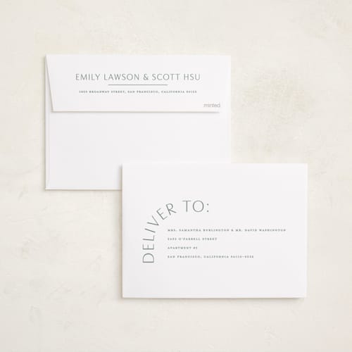 This is a snow birth announcements with standard by Lauren Chism called take shape printing on recycled smooth signature in standard