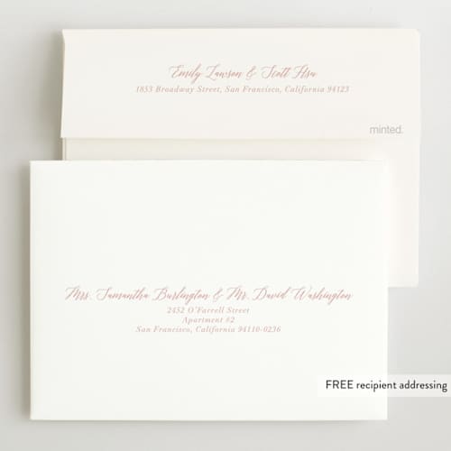 This is a sweet pea birth announcements with standard by Jennifer Postorino called sweet script printing on recycled smooth signature in standard