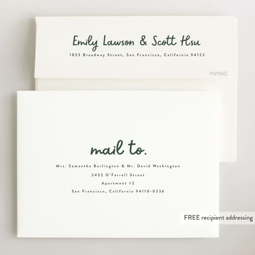 This is a snow birth announcements with standard by Lauren Chism called meet cute printing on recycled smooth signature in standard