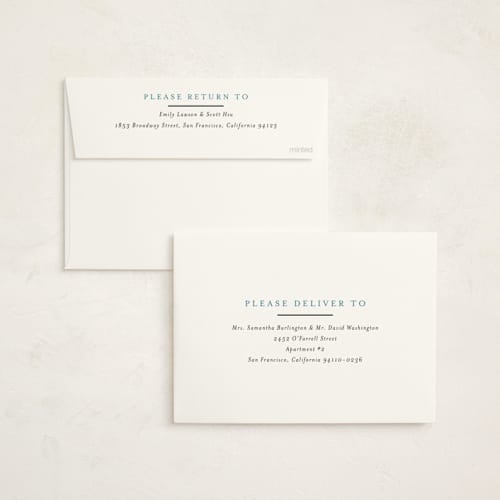This is a powder blue birth announcements with standard by Jackie Crawford called modern striped frame printing on recycled smooth signature in standard