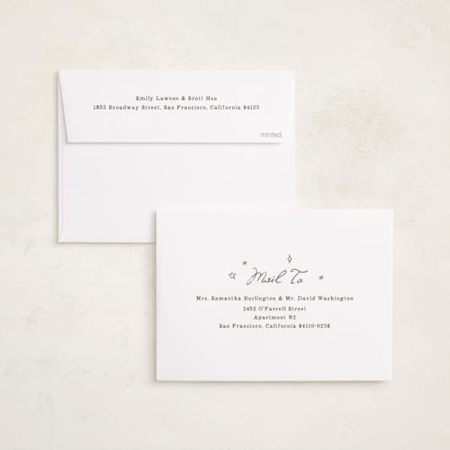 This is a sky birth announcements with standard by Pati Cascino called up up printing on recycled smooth signature in standard