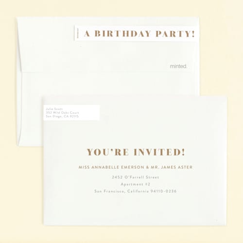 This is a goldenrod kids birthday invitations with foil pressed by Phrosné Barwood called i am one printing on recycled smooth signature in standard